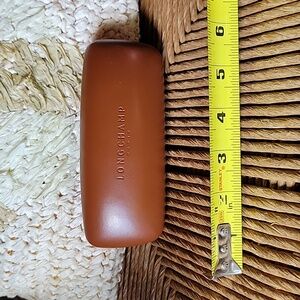 Longchamp Paris, brown hard eyeglass/sunglass case
